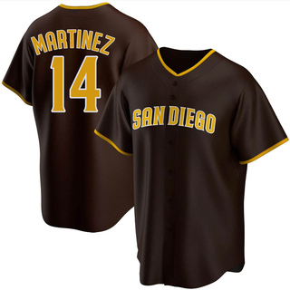 Replica Carmelo Martinez Youth San Diego Padres Road Jersey - Brown