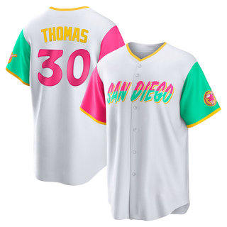 Replica Derrel Thomas Men's San Diego Padres 2022 City Connect Jersey - White