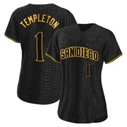 Replica Garry Templeton Women's San Diego Padres Snake Skin City Jersey - Black