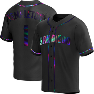 Replica Garry Templeton Youth San Diego Padres Alternate Jersey - Black Holographic