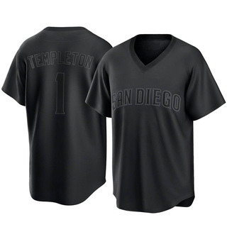 Replica Garry Templeton Youth San Diego Padres Pitch Fashion Jersey - Black