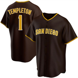 Replica Garry Templeton Youth San Diego Padres Road Jersey - Brown