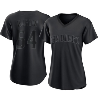 Replica Harry Gustin Women's San Diego Padres Pitch Fashion Jersey - Black