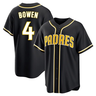 Replica Jase Bowen Men's San Diego Padres Fashion Out Jersey - Black