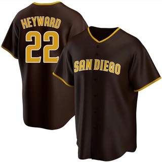 Replica Jason Heyward Men's San Diego Padres Road Jersey - Brown
