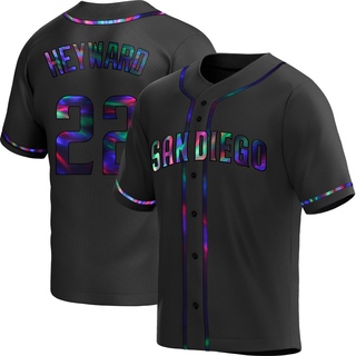 Replica Jason Heyward Youth San Diego Padres Alternate Jersey - Black Holographic