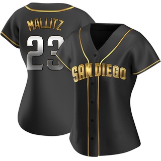 Replica Josh Mallitz Women's San Diego Padres Alternate Jersey - Black Golden
