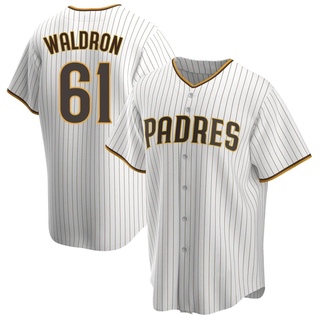 Replica Matt Waldron Youth San Diego Padres Home Jersey - White/Brown