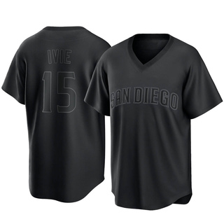 Replica Mike Ivie Men's San Diego Padres Pitch Fashion Jersey - Black