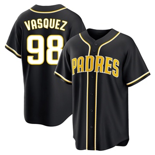 Replica Randy Vasquez Men's San Diego Padres Fashion Out Jersey - Black