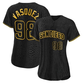 Replica Randy Vasquez Women's San Diego Padres Snake Skin City Jersey - Black