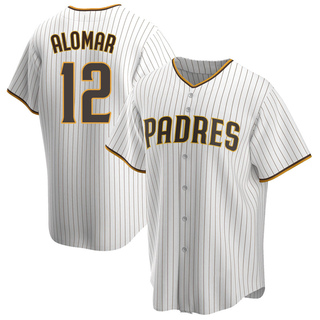 Replica Roberto Alomar Youth San Diego Padres Home Jersey - White/Brown