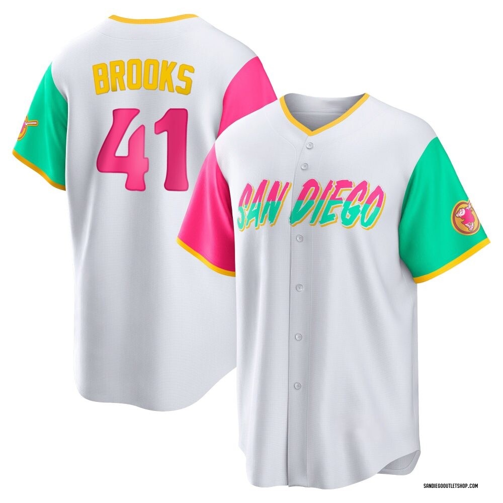 Replica Trenton Brooks Men's San Diego Padres 2022 City Connect Jersey - White