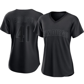 Replica Trenton Brooks Women's San Diego Padres Pitch Fashion Jersey - Black